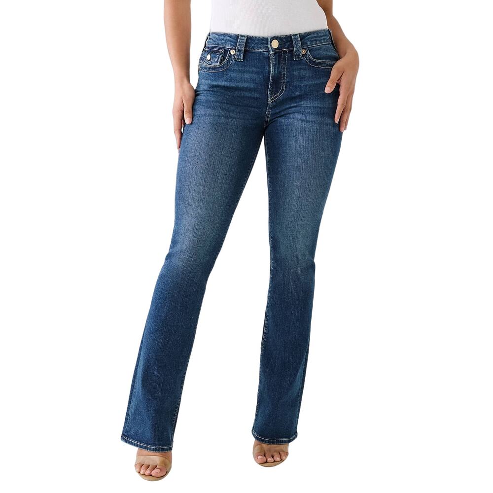 True Religion Women's‎ Becca Mid Rise Dark Roper Wash Bootcut Jeans Size 26 NWT